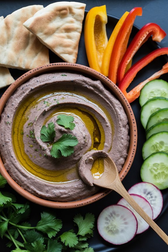 zesty black bean hummus