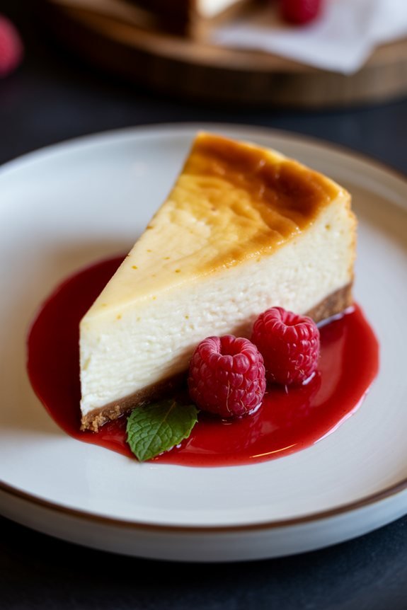 artful cheesecake presentation techniques