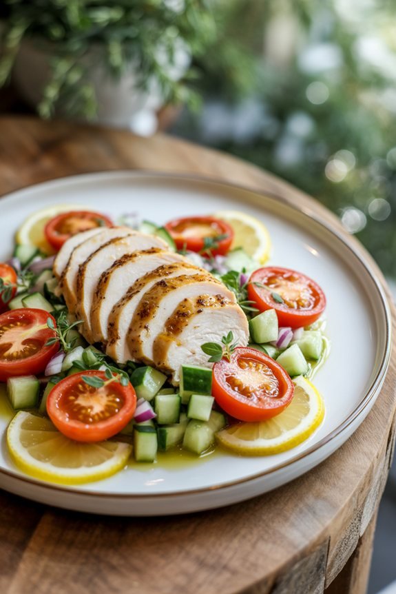 artful plating for salads