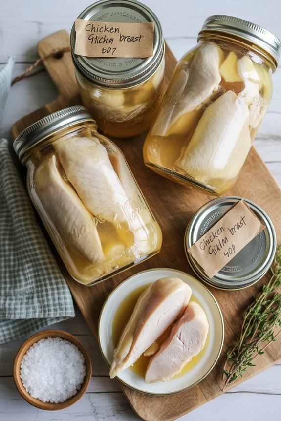 canning chicken breast at home