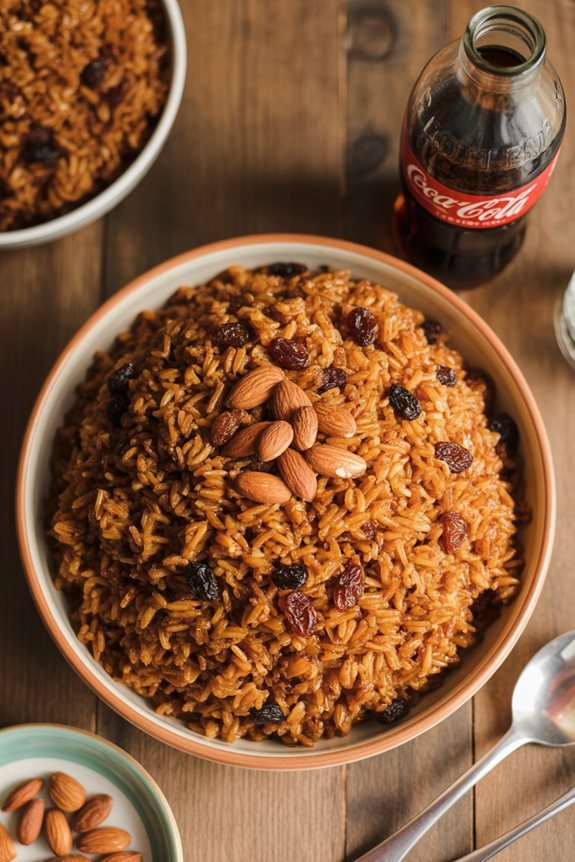 coca cola flavored rice dish