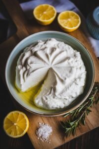 creamy homemade ricotta cheese