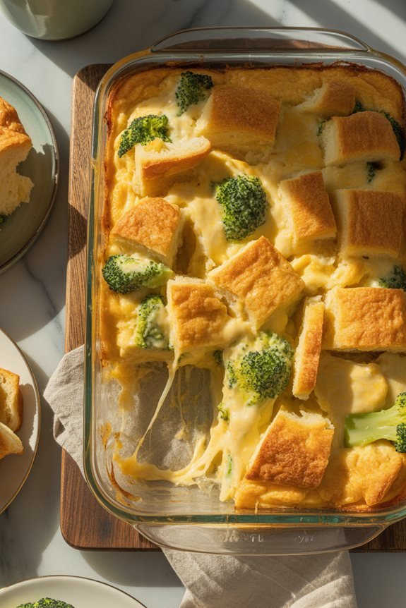 creamy pasta breakfast casserole