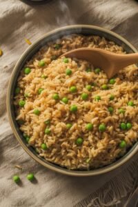 delicious pea infused rice