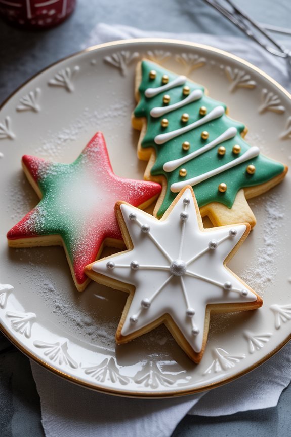 elegant holiday cookie display