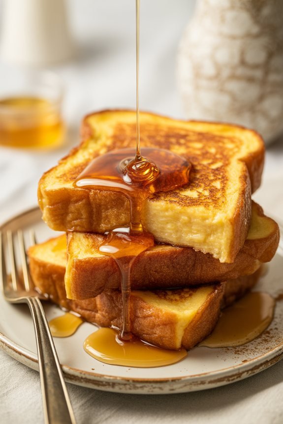 elegant honey drizzled presentation