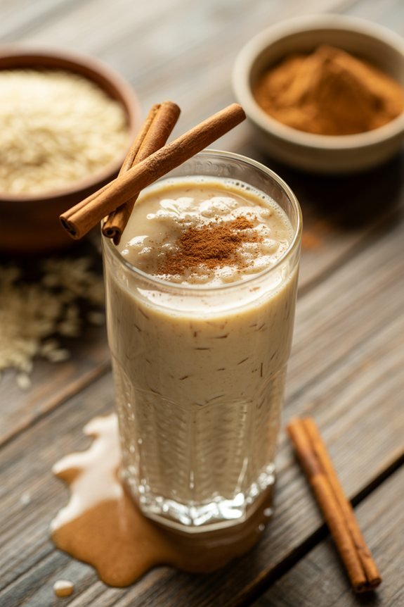 elegant horchata presentation tips