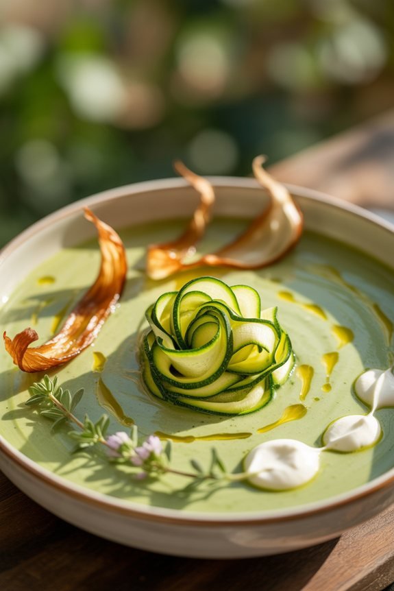 elegant soup plating techniques
