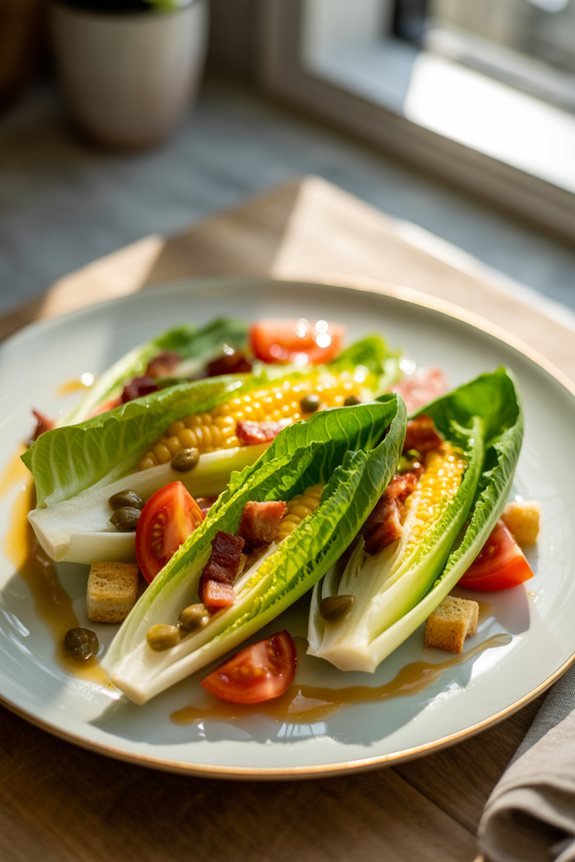 elevate salad presentation beautifully