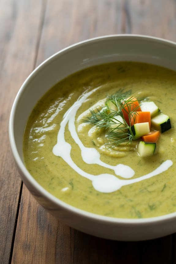 elevate soup presentation beautifully