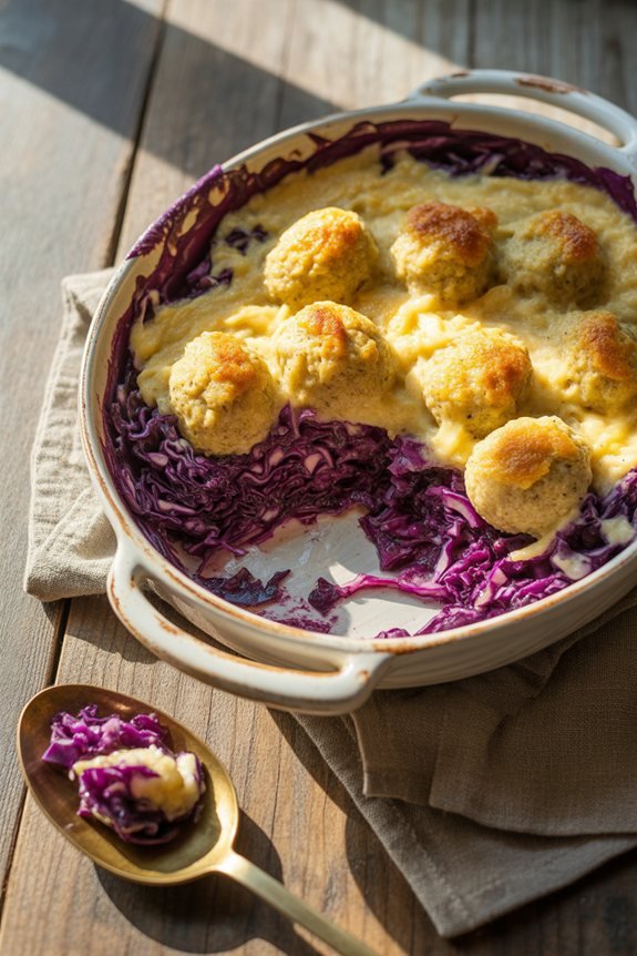 german red cabbage gratin