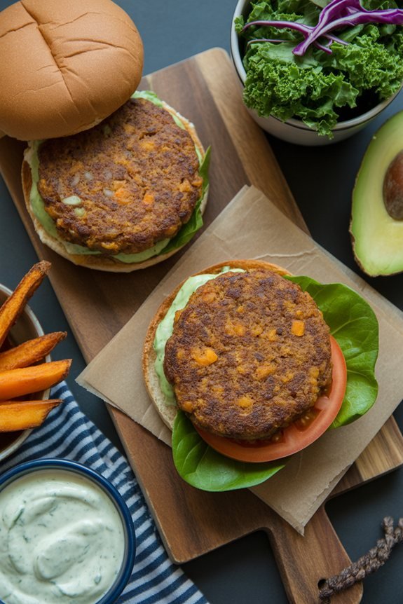 healthy energizing bean burger