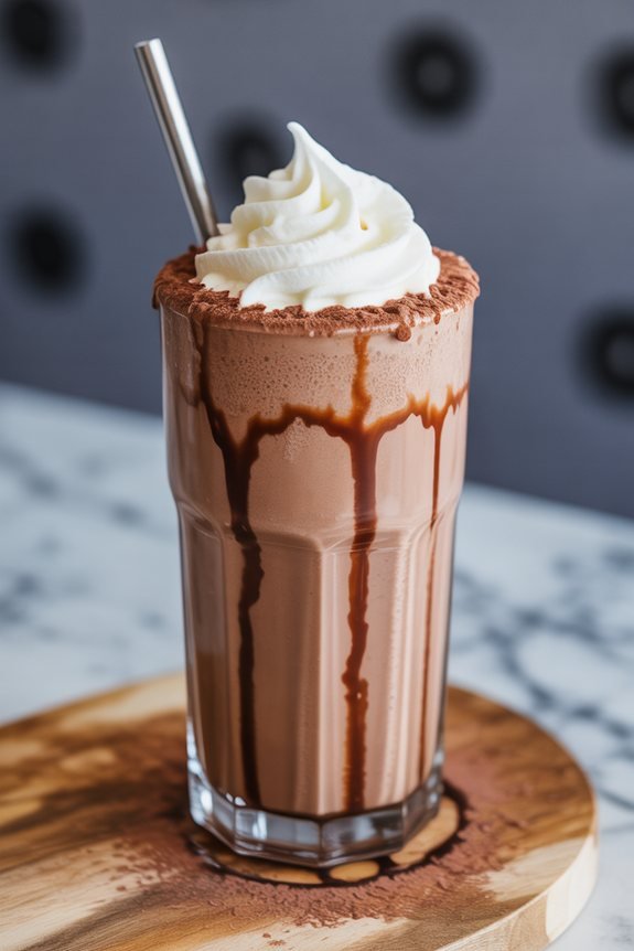 instagram worthy protein milkshake presentation