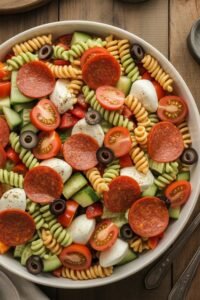 italian pepperoni pasta dish