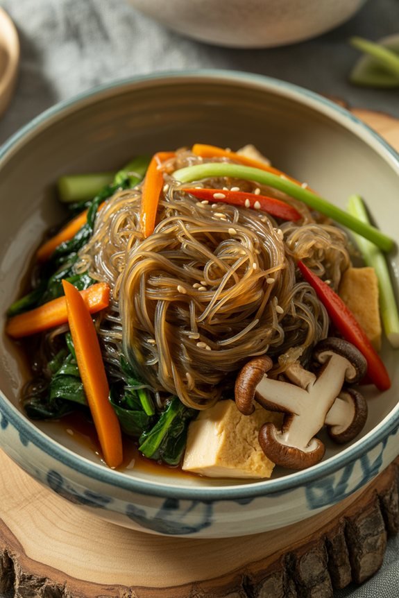 restaurant quality noodle presentation