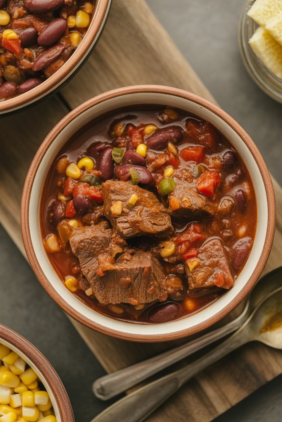 savory beef chili recipe