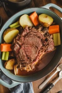 savory slow cooked roast beef
